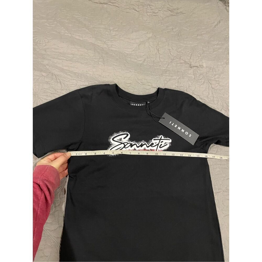 Sonneti London Finish Line Black T Shirt Medium Boys New — image 2 of 4